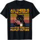 All I Need Is Tea And My Books It Is Too Peopley Funny Cat Men Women T-Shirt - T-Shirt | Black