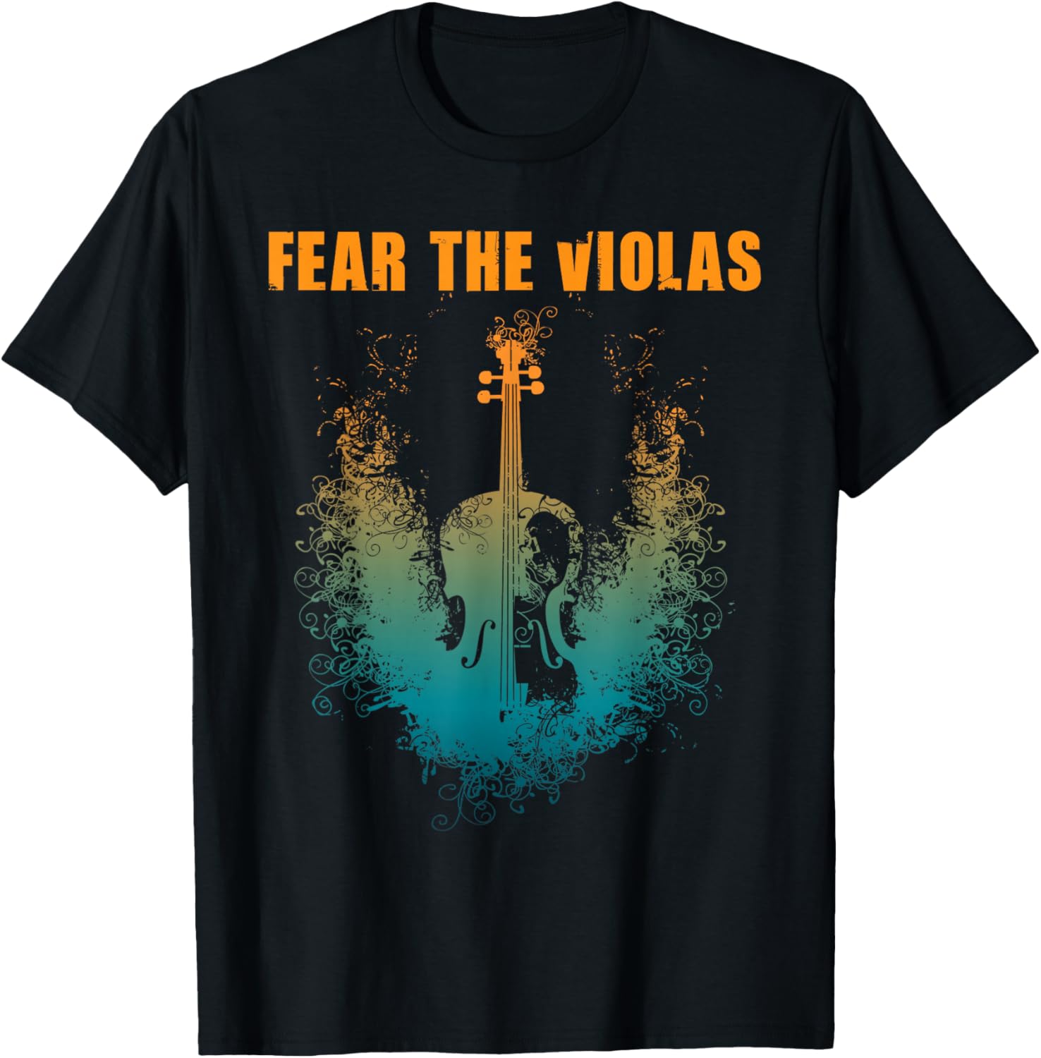 Fear The Violas - Viola Player Jazz Music Orchestra T-Shirt - T-Shirt | Black