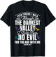 Christian Bible Verse Psalm 23:4 Flower Butterfly T-Shirt - T-Shirt | Black