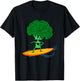 Surfing Broccoli. Riding the Veggie Wave T-Shirt - T-Shirt | Black