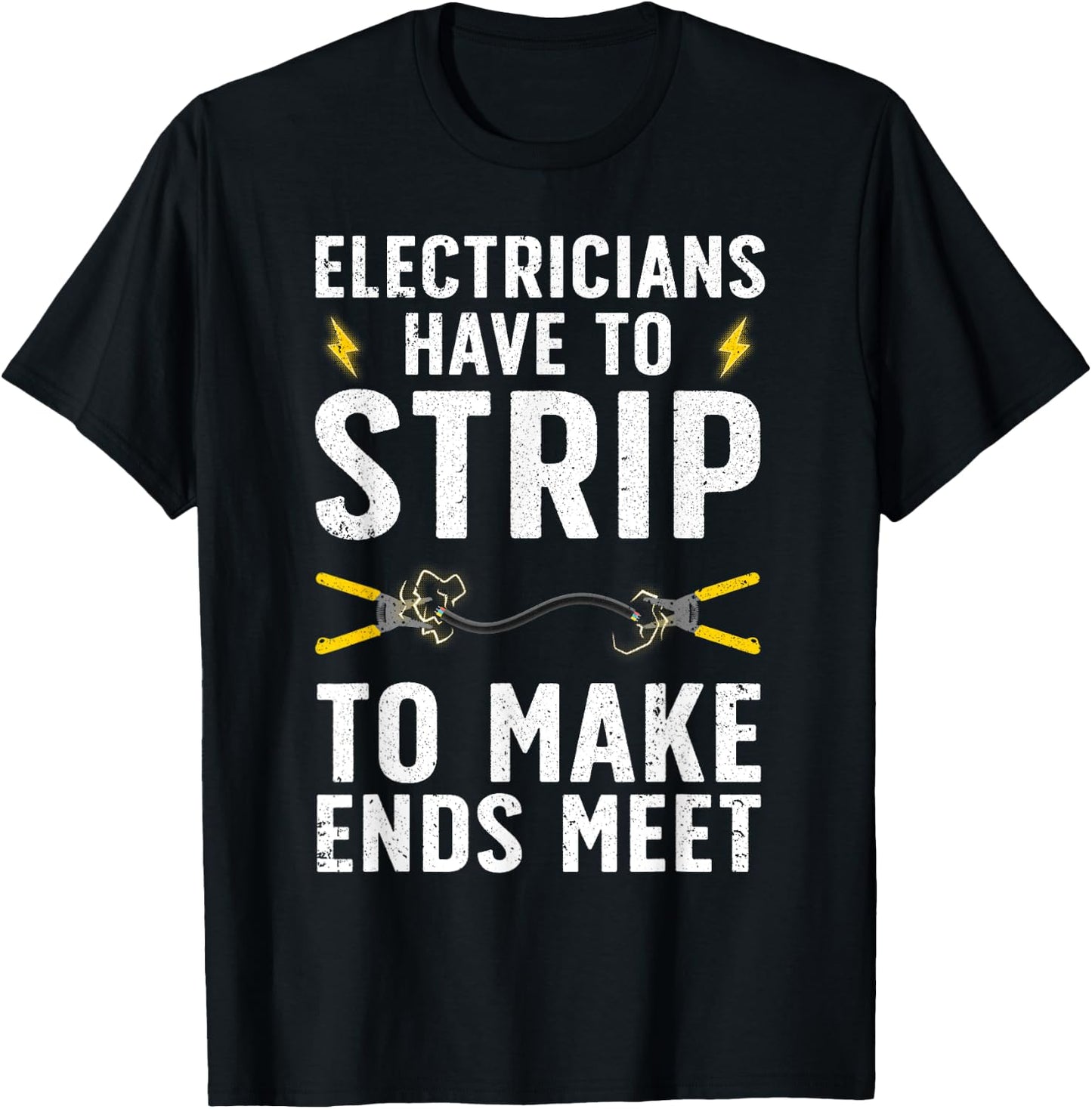 Funny Electrician Women Electrician Electrical Tools T-Shirt - T-Shirt | Black