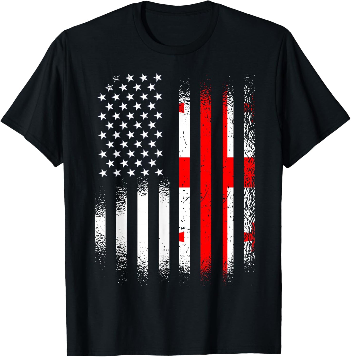 Georgian American Heritage Month Georgia Patriot Grown T-Shirt - T-Shirt | Black