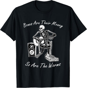Their Bones are Their Money I Think You Should Leave Funny T-Shirt - T-Shirt | Black