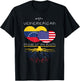 Venezuela USA Proud of Both Countries Venemerican T-Shirt - T-Shirt | Black