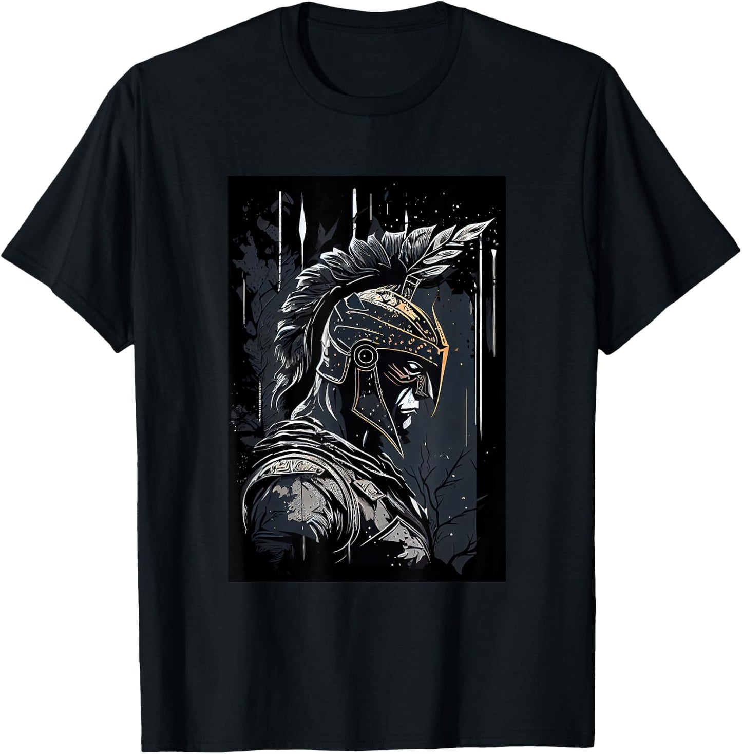 Epic Motivational Spartan Warrior Trojan Warrior Gladiator T-Shirt - T-Shirt | Black
