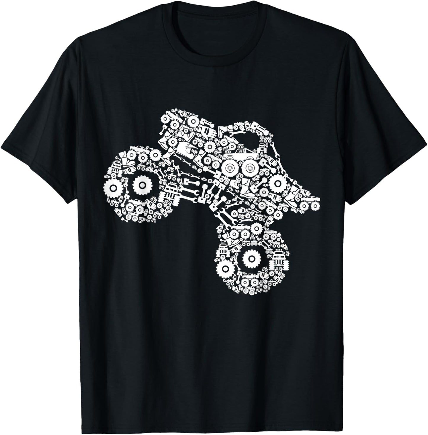 Monster Truck Boys Girls Kids T-Shirt - T-Shirt | Black