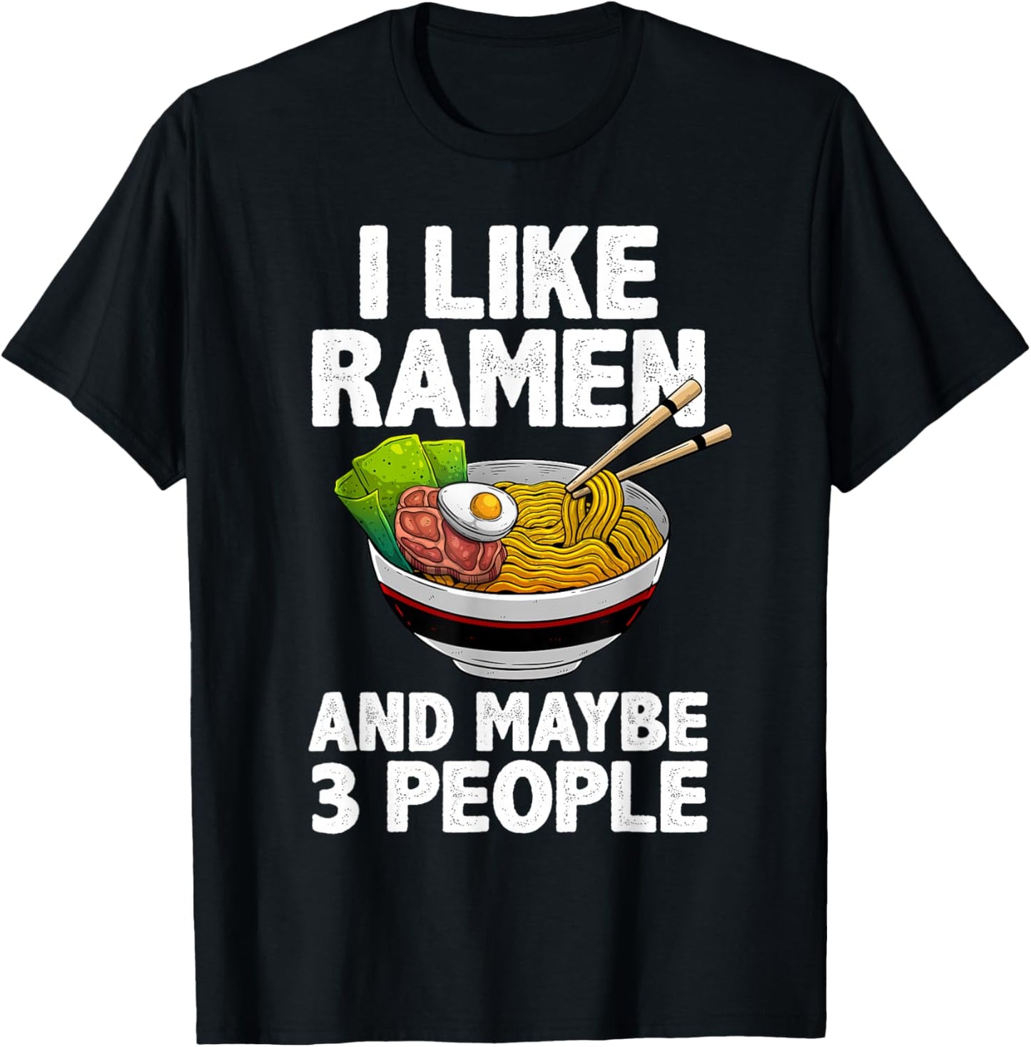 Cool Ramen Women Anime Ramen Noodle Soup Cup Noodles T-Shirt - T-Shirt | Black