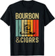 Bourbon and Cigar The Bourbon Lovers Cigar and T-Shirt - T-Shirt | Black