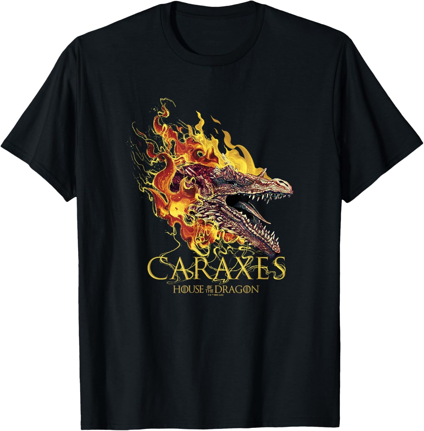 House of the Dragon Caraxes T-Shirt - T-Shirt | Black