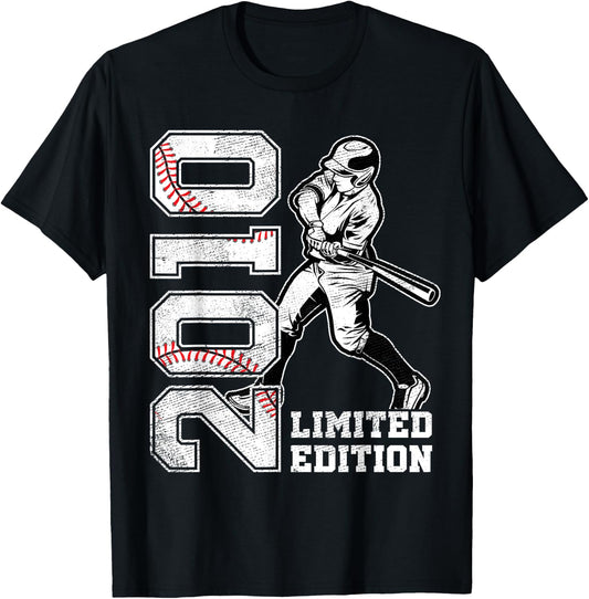 15th Birthday Baseball Limited Edition 2010 15 Years Old T-Shirt - T-Shirt | Black