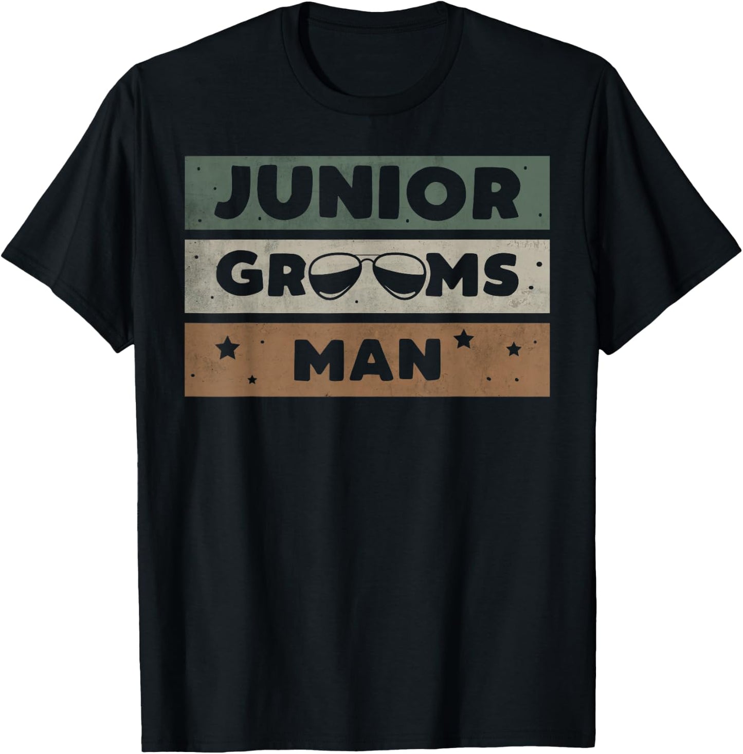 Junior Groomsmen Gifts For Boys Boys' Black Vintage Wedding T-Shirt - T-Shirt | Black