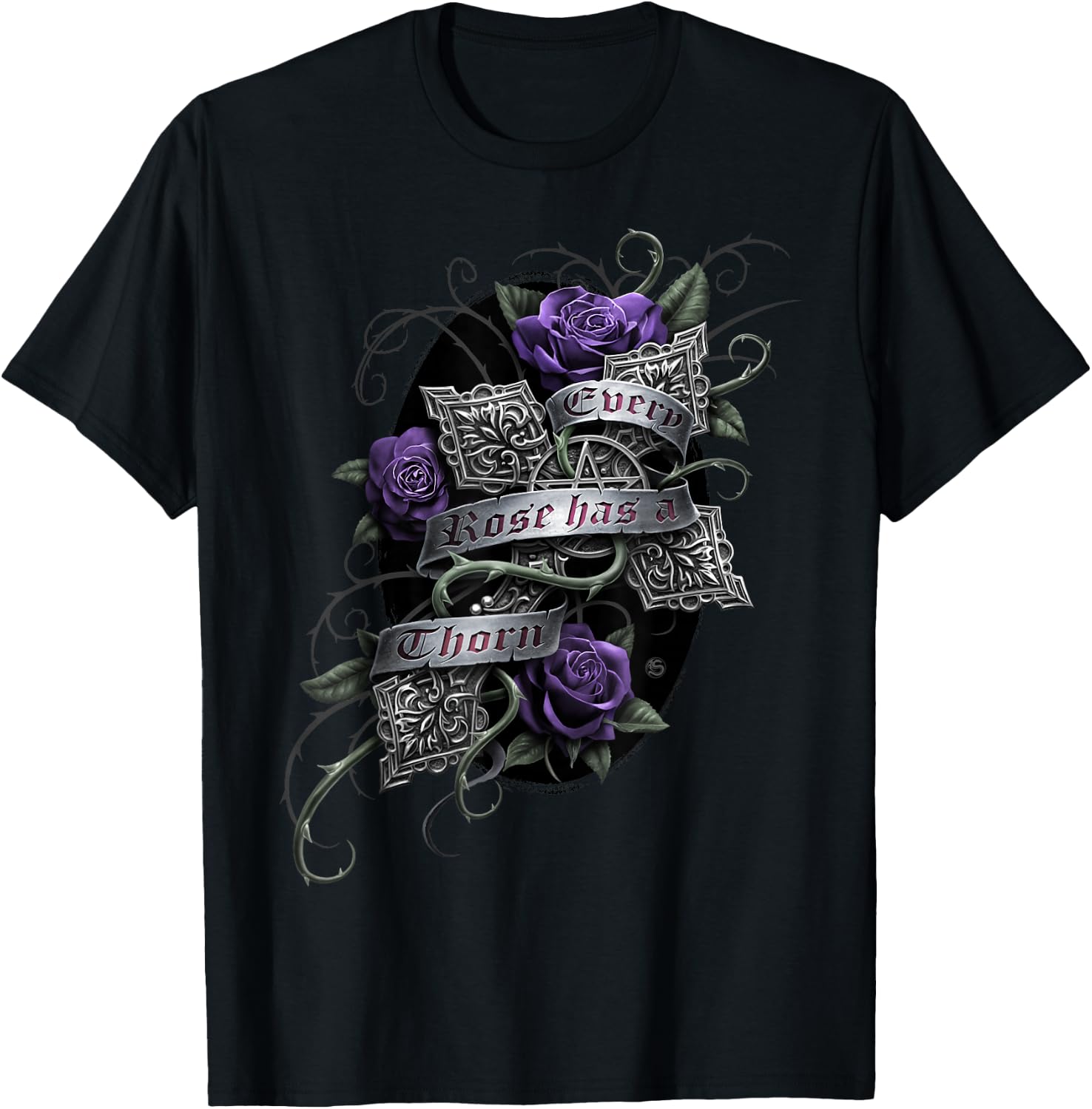 Spiral Original - Every Rose - Gothic Roses T-Shirt - T-Shirt | Black