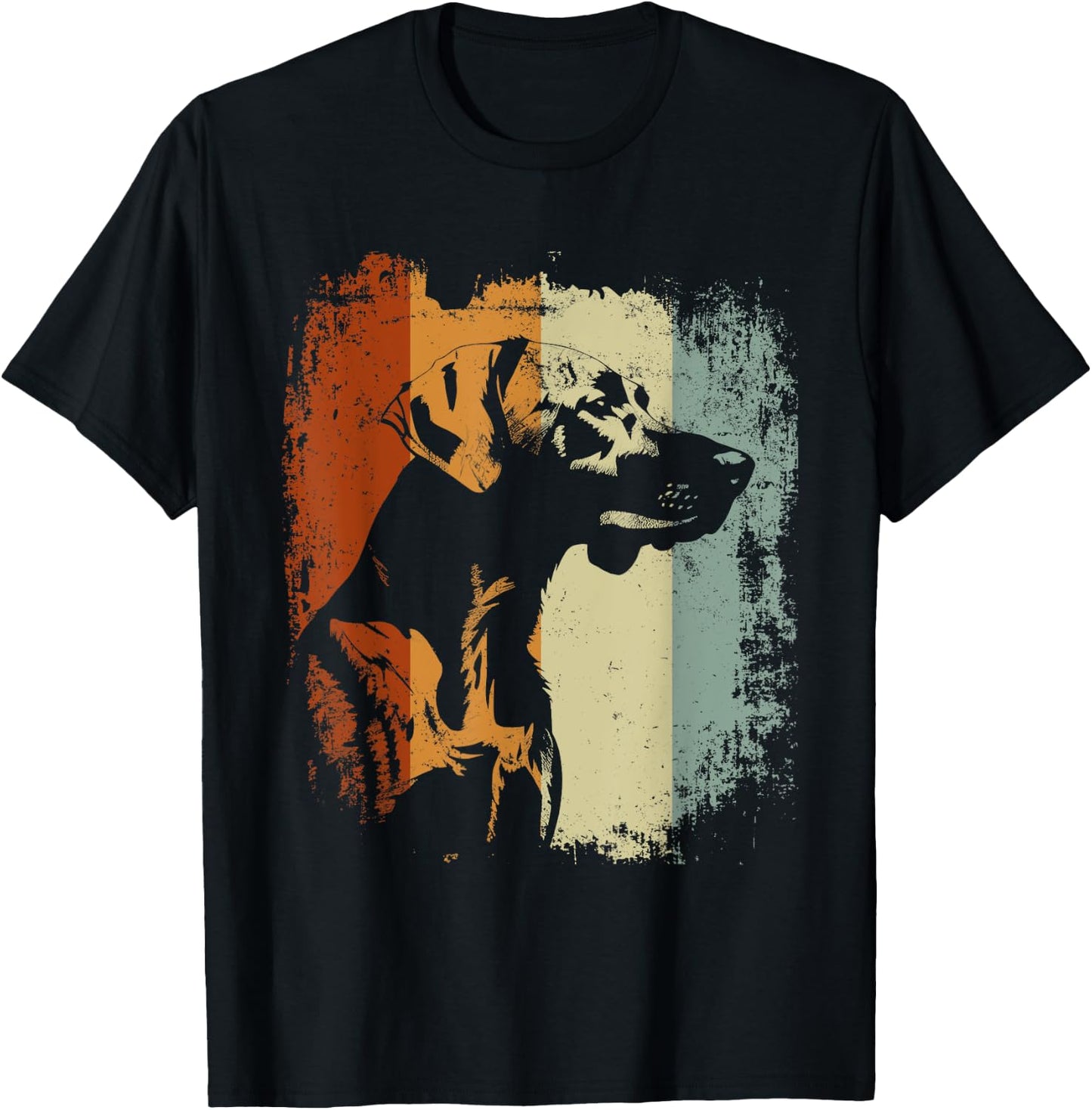 Plott Hound Retro Vintage Design T-Shirt - T-Shirt | Black