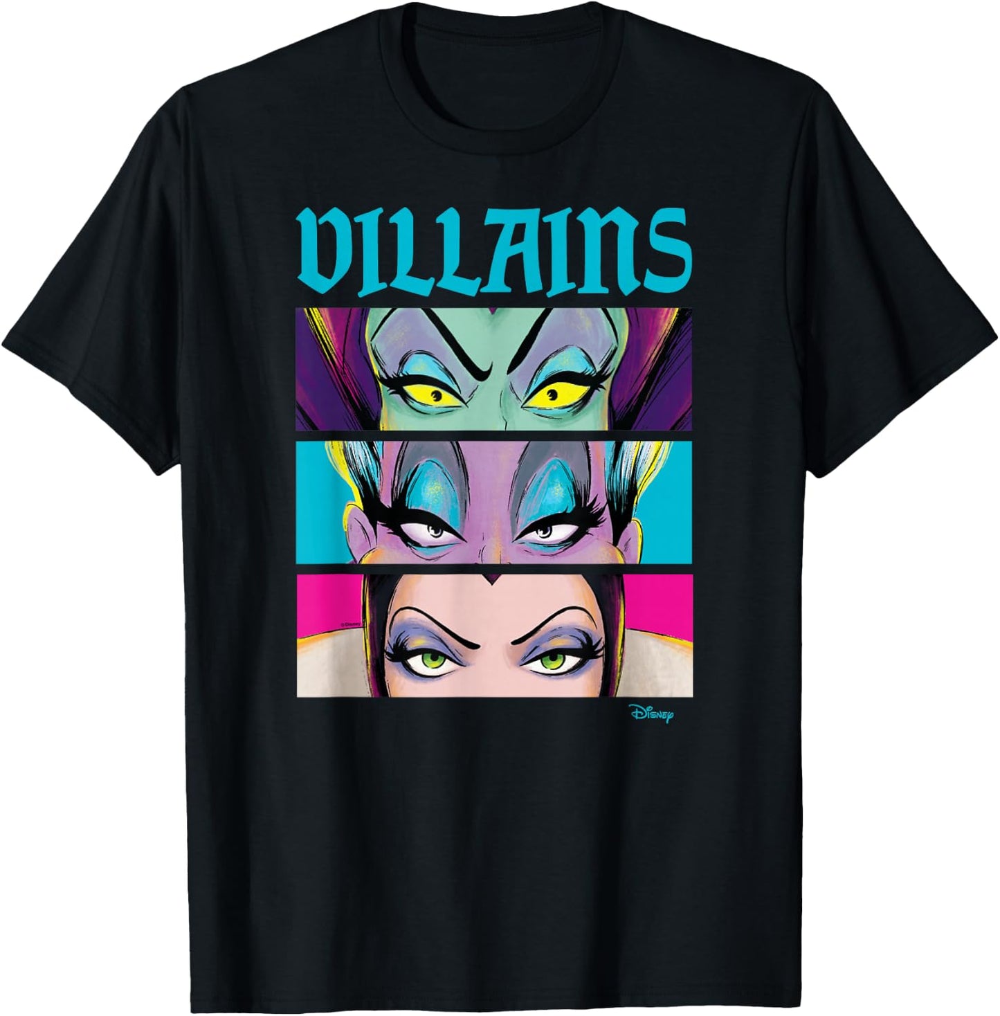 Disney Villain - Villains Stacked T-Shirt - T-Shirt | Black