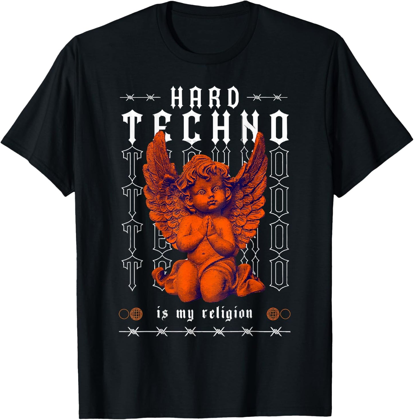 Hard Techno Is My Religion Camiseta -Adults Black Small T-Shirt - T-Shirt | Black