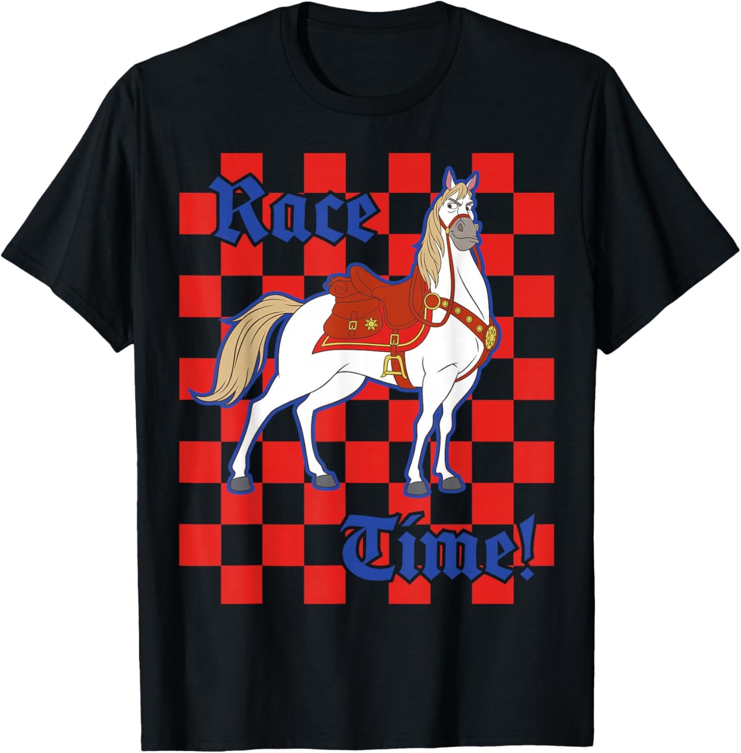 Disney Tangled Maximus Horse Race Time! T-Shirt - T-Shirt | Black