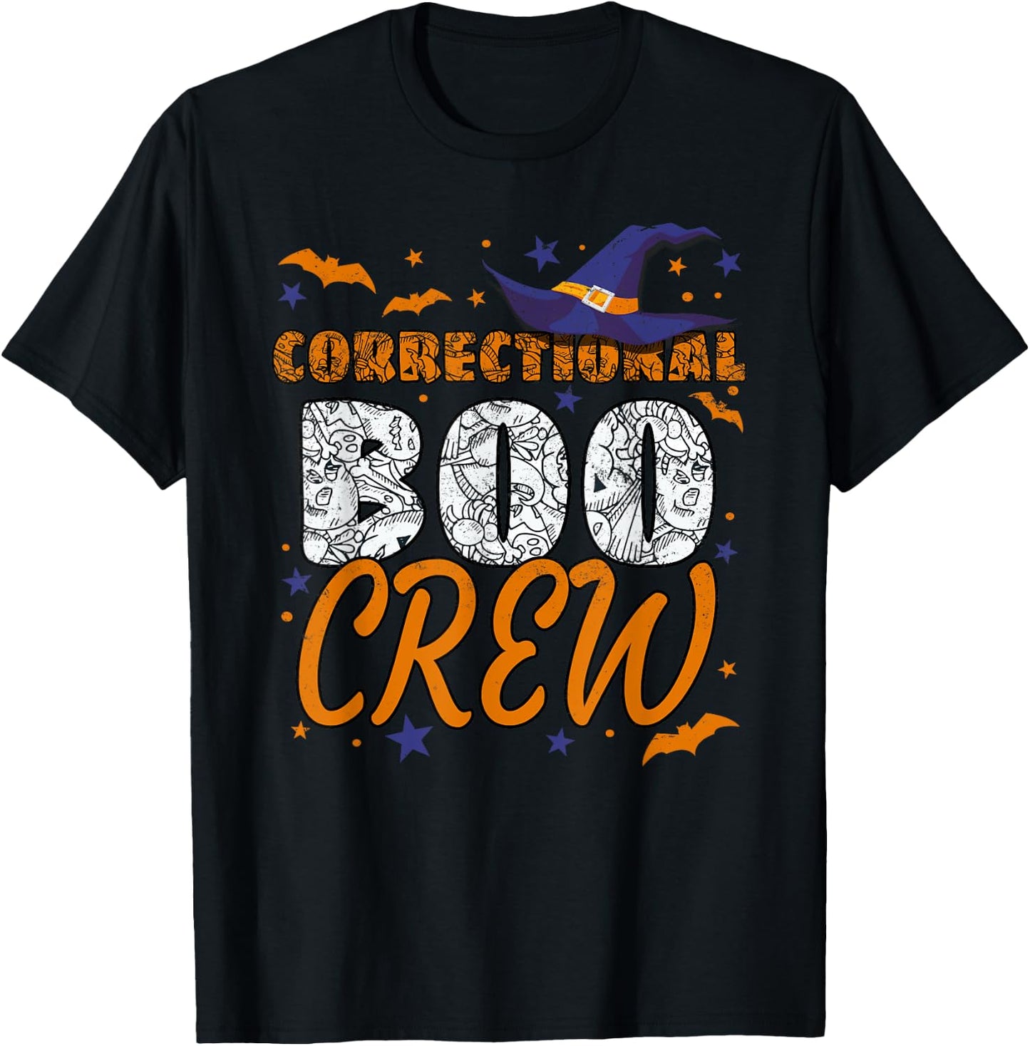 Correctional Boo Crew Halloween Nurse Matching T-Shirt - T-Shirt | Black