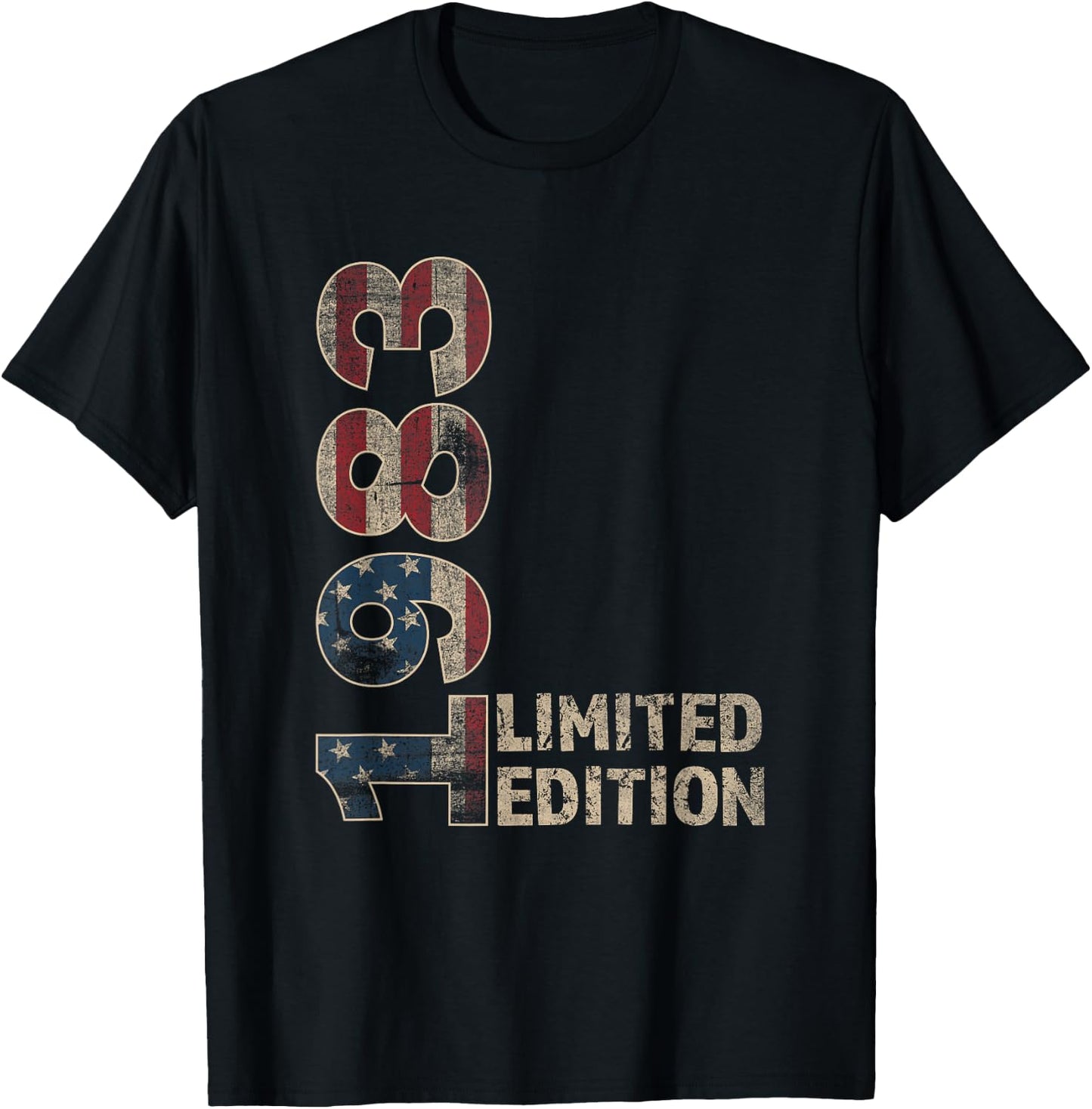 42th Birthday Gift men Vintage born 1983 turning 42 Year Old T-Shirt - T-Shirt | Black