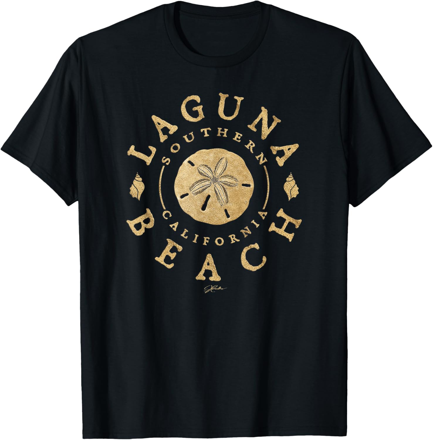 JCombs: Laguna Beach, California, Sand Dollar, Beach Women Kids T-Shirt - T-Shirt | Black