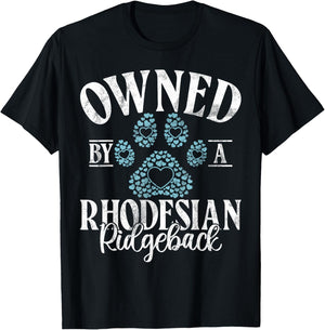 Owned by a Rhodesian Ridgeback T-Shirt - T-Shirt | Black