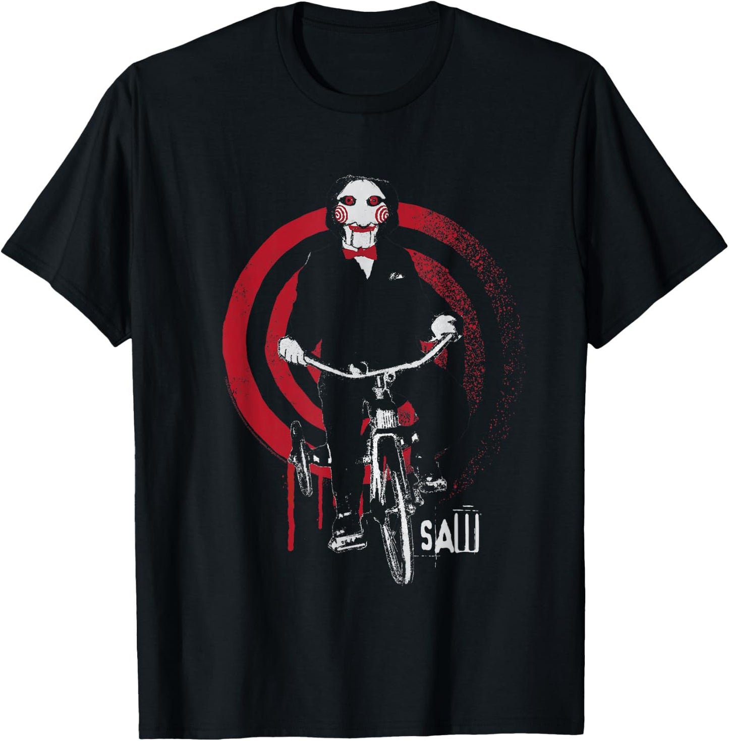 Saw Jigsaw on Bike T-Shirt - T-Shirt | Black