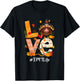 Love EMT Life Funny Turkey Pumpkin Leopard Thanksgiving T-Shirt - T-Shirt | Black
