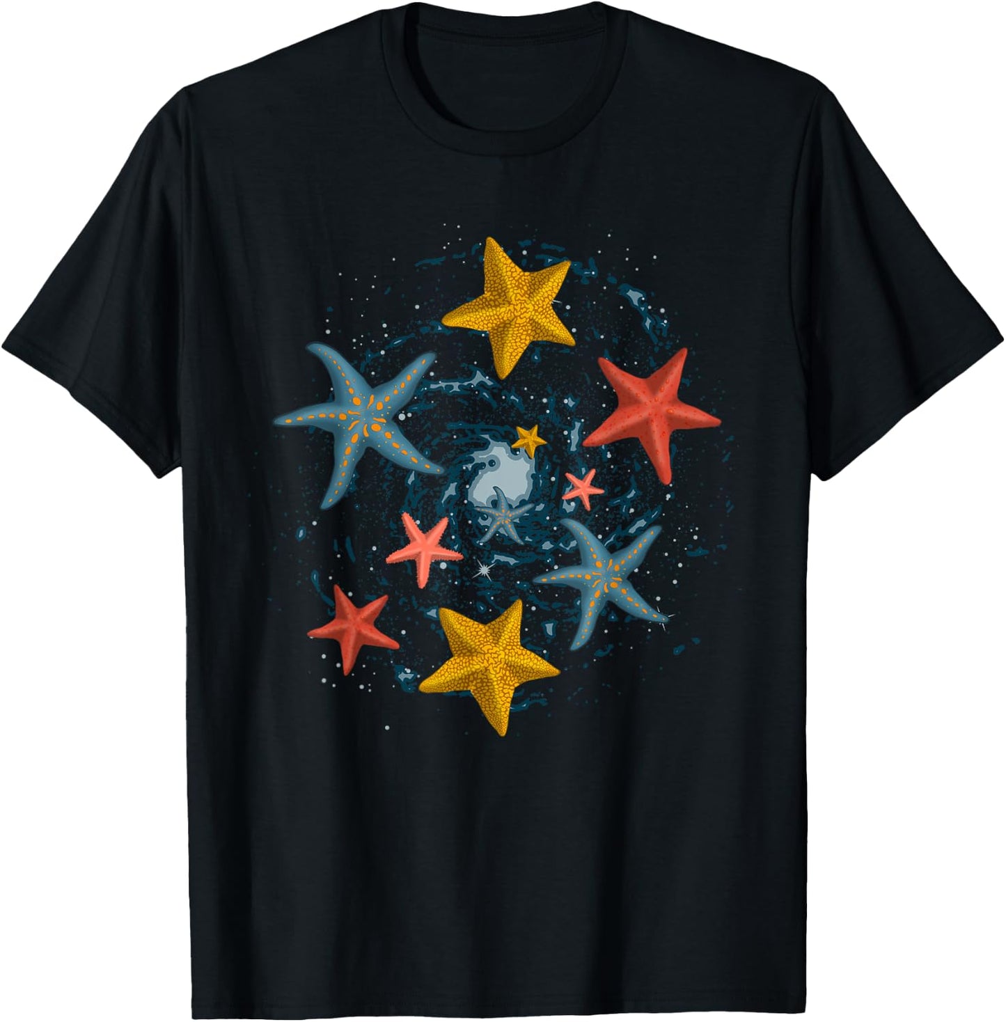 Sea Animal Lover Aquarium Ocean Starfish T-Shirt - T-Shirt | Black