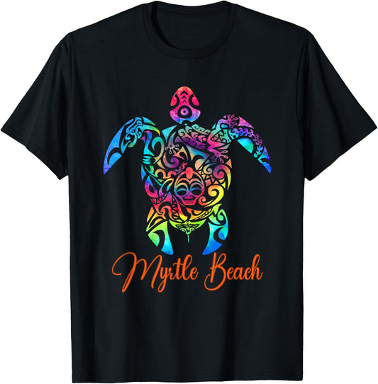 Myrtle Beach Sea Turtle Family Vacation Summer 2025 T-Shirt - T-Shirt | Black
