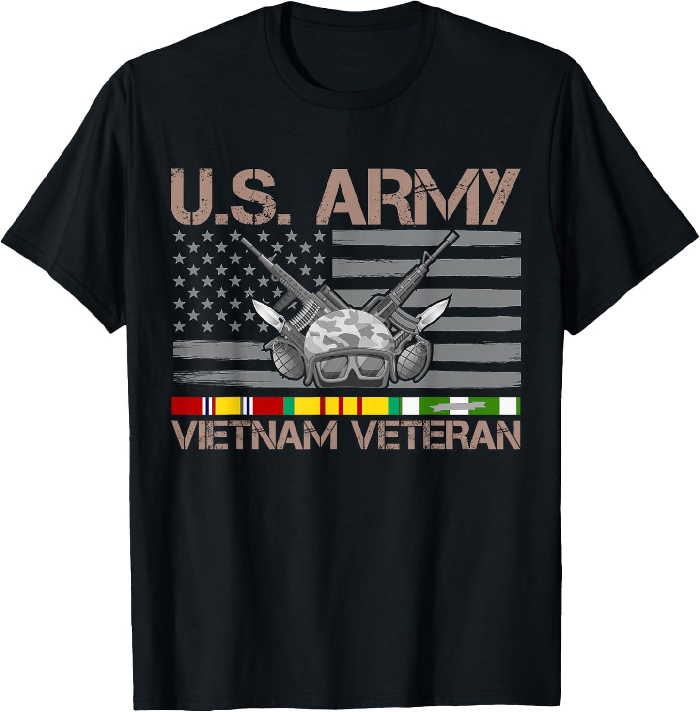 US Army Vietnam Veteran T-Shirt - T-Shirt | Black