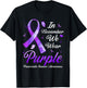 In November We Wear Purple Pancreatic Cancer Awareness T-Shirt - T-Shirt | Black
