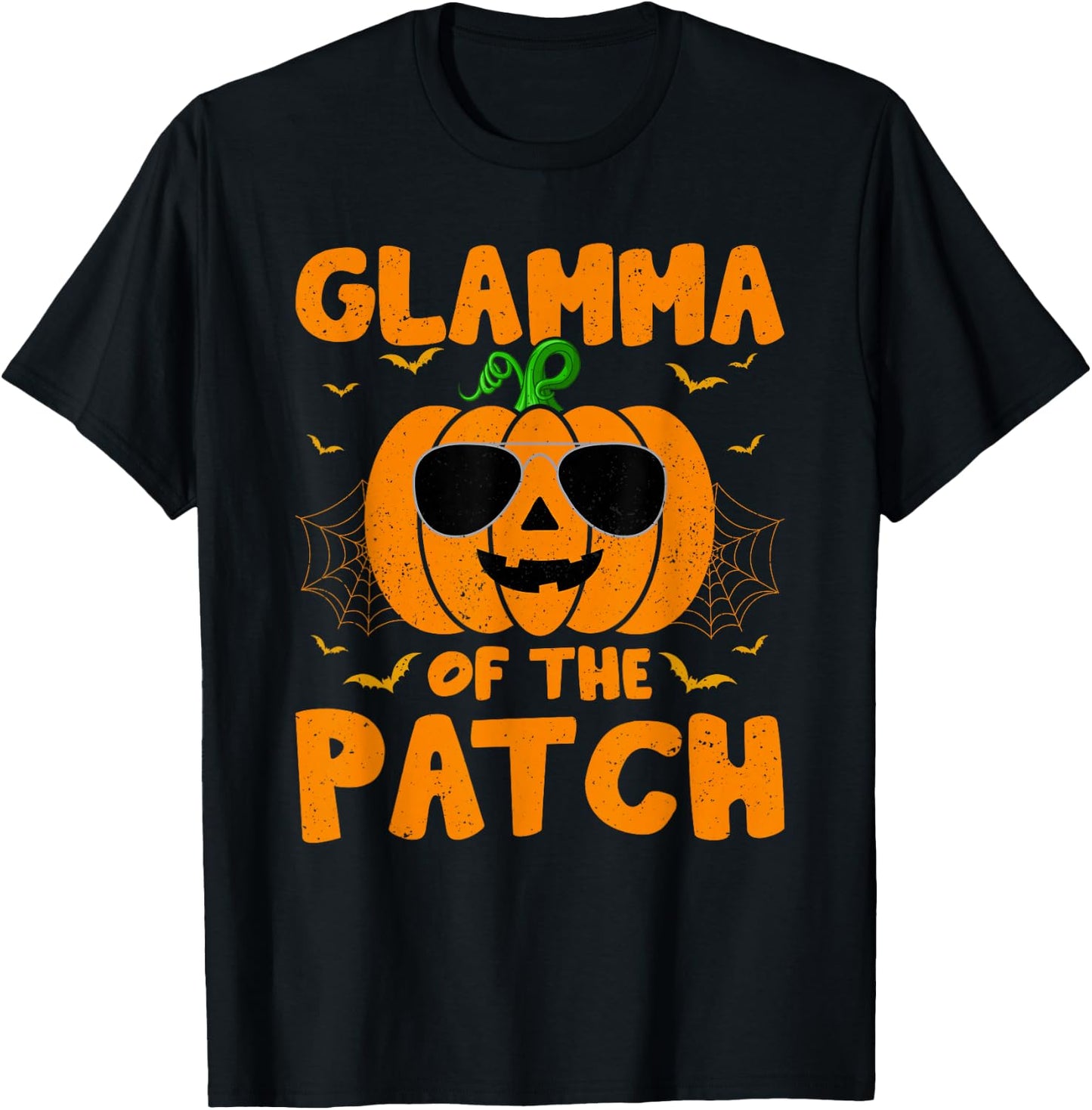 Pumpkin Glamma Of The Patch Family Group Costume Halloween T-Shirt - T-Shirt | Black