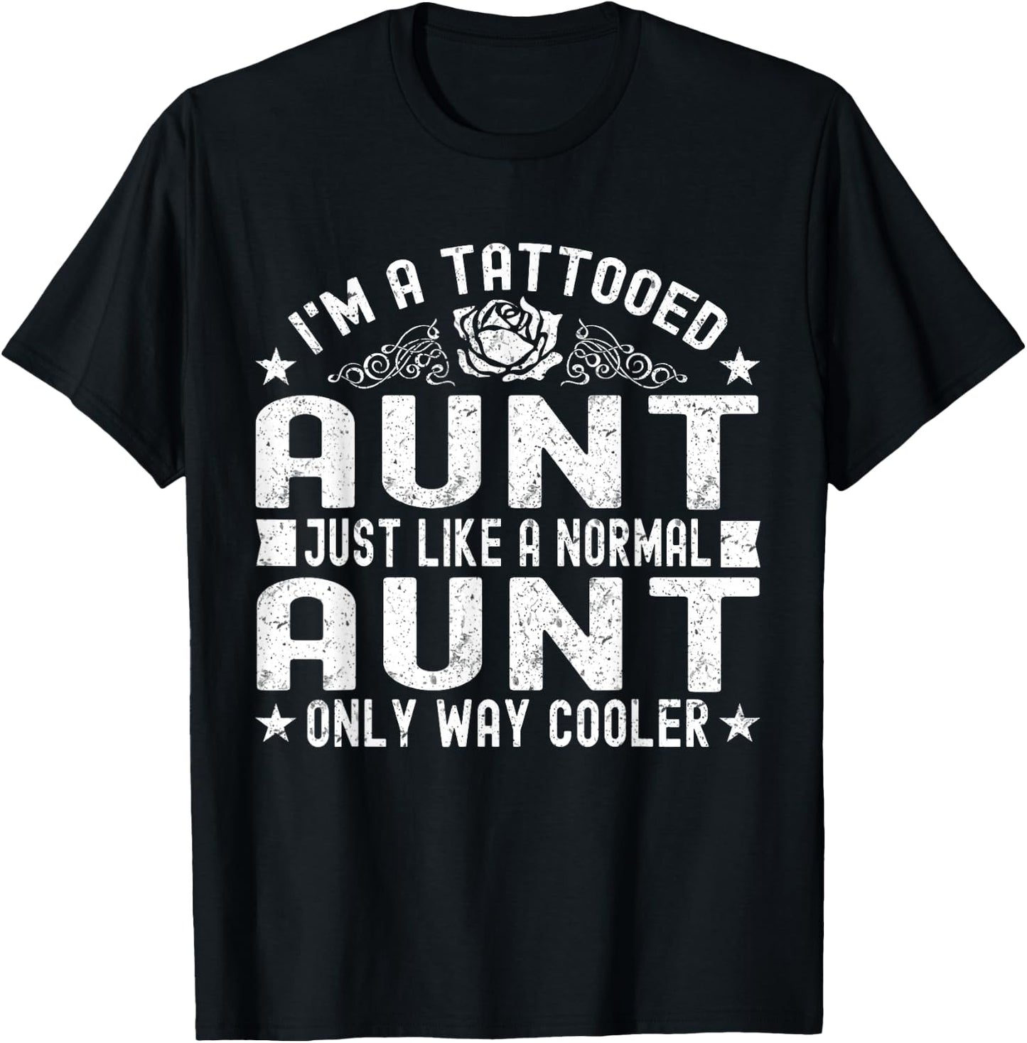 Tattooed Aunt With Tattoos Auntie T-Shirt - T-Shirt | Black