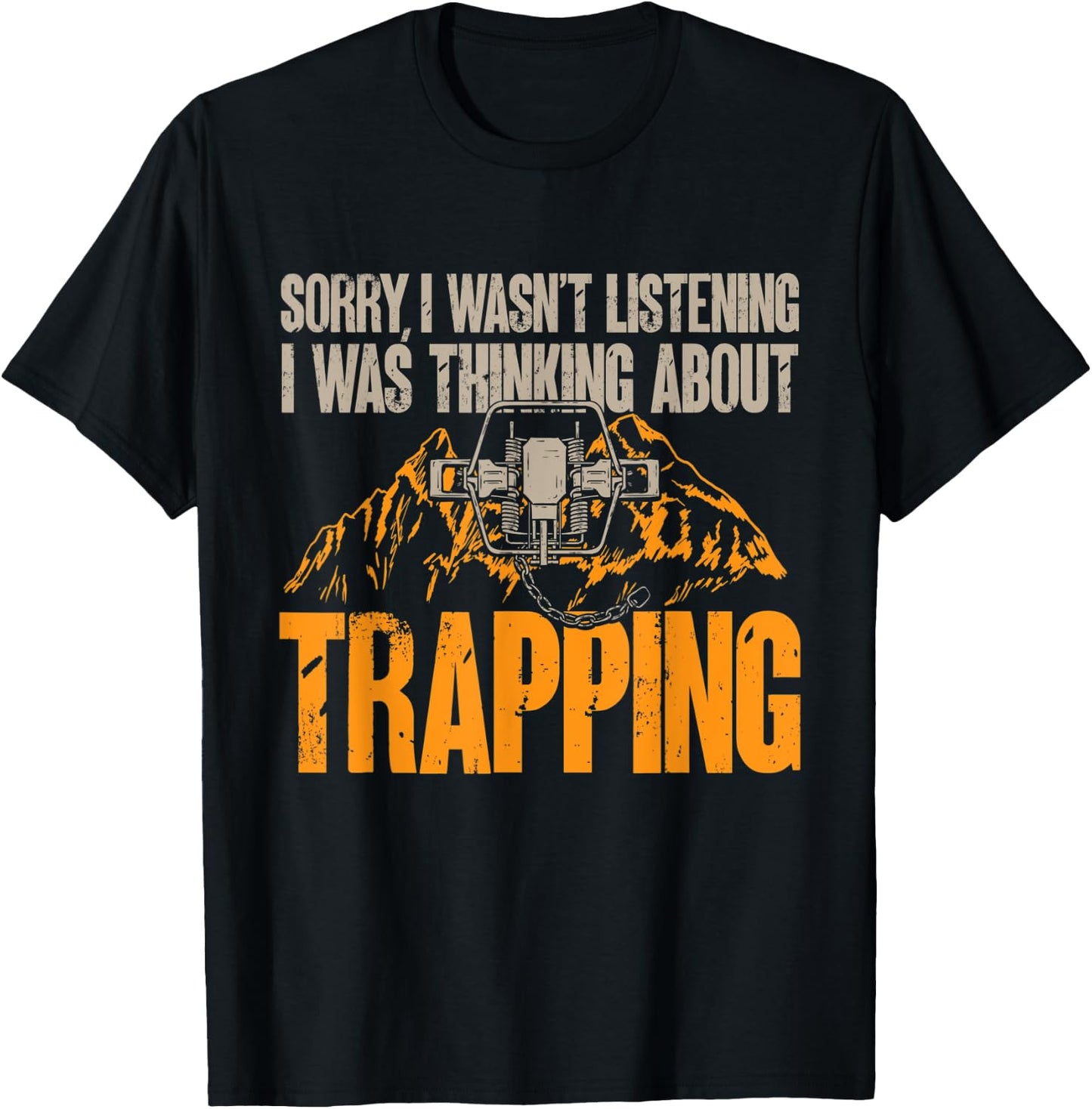 Trapping Trap Hunting Trapper T-Shirt - T-Shirt | Black