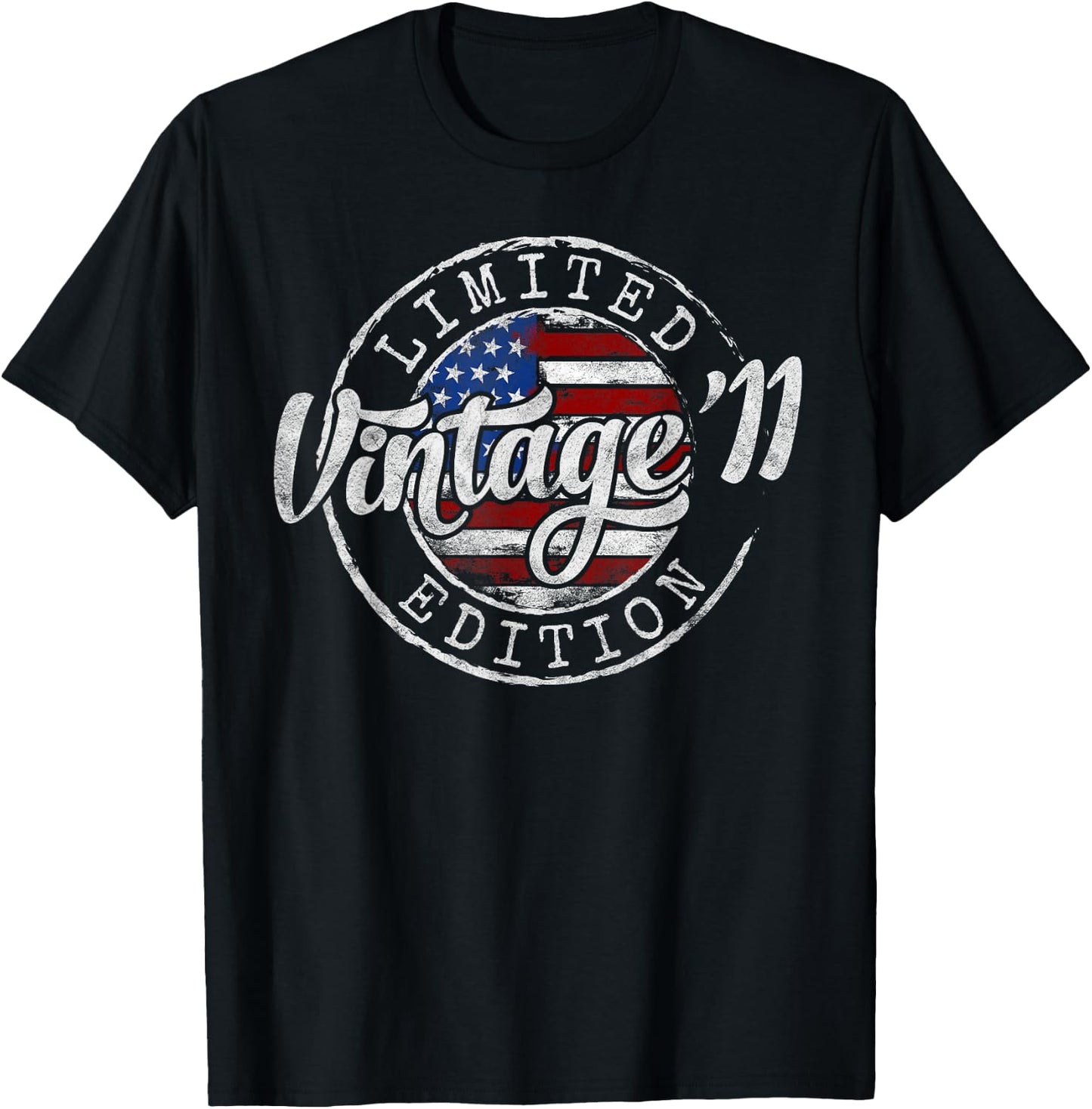 Vintage 2011 14th Birthday Gifts for Boy Girl 14 Year Old T-Shirt - T-Shirt | Black