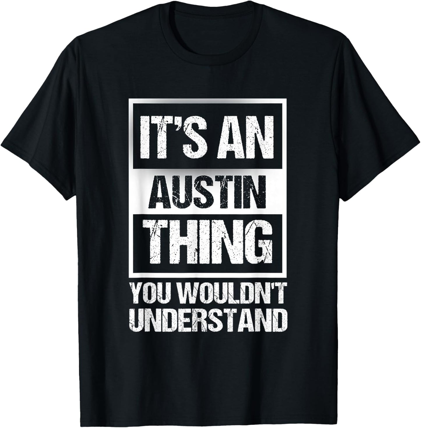 Retro Vintage Souvenir Austin T-Shirt - T-Shirt | Black