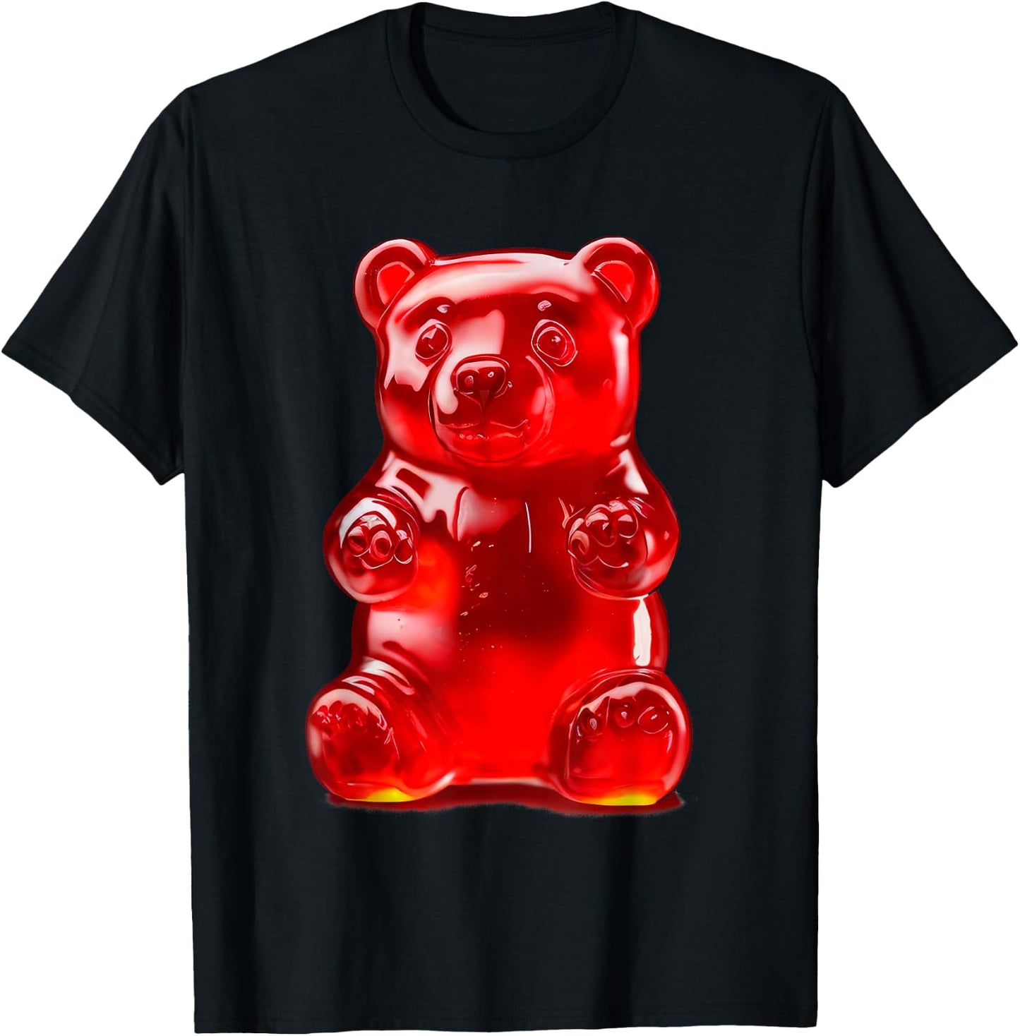 Red Gummy Bear T-Shirt - T-Shirt | Black