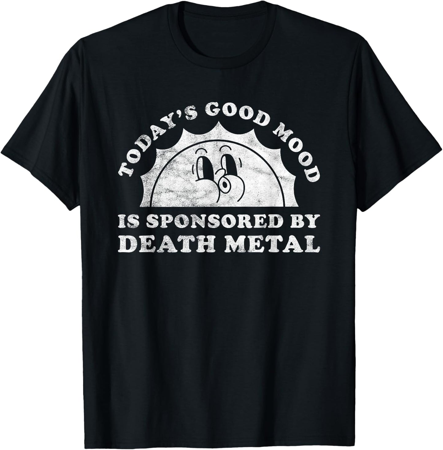 Funny Cute Retro Vintage Death Metal or Extreme Metal T-Shirt - T-Shirt | Black