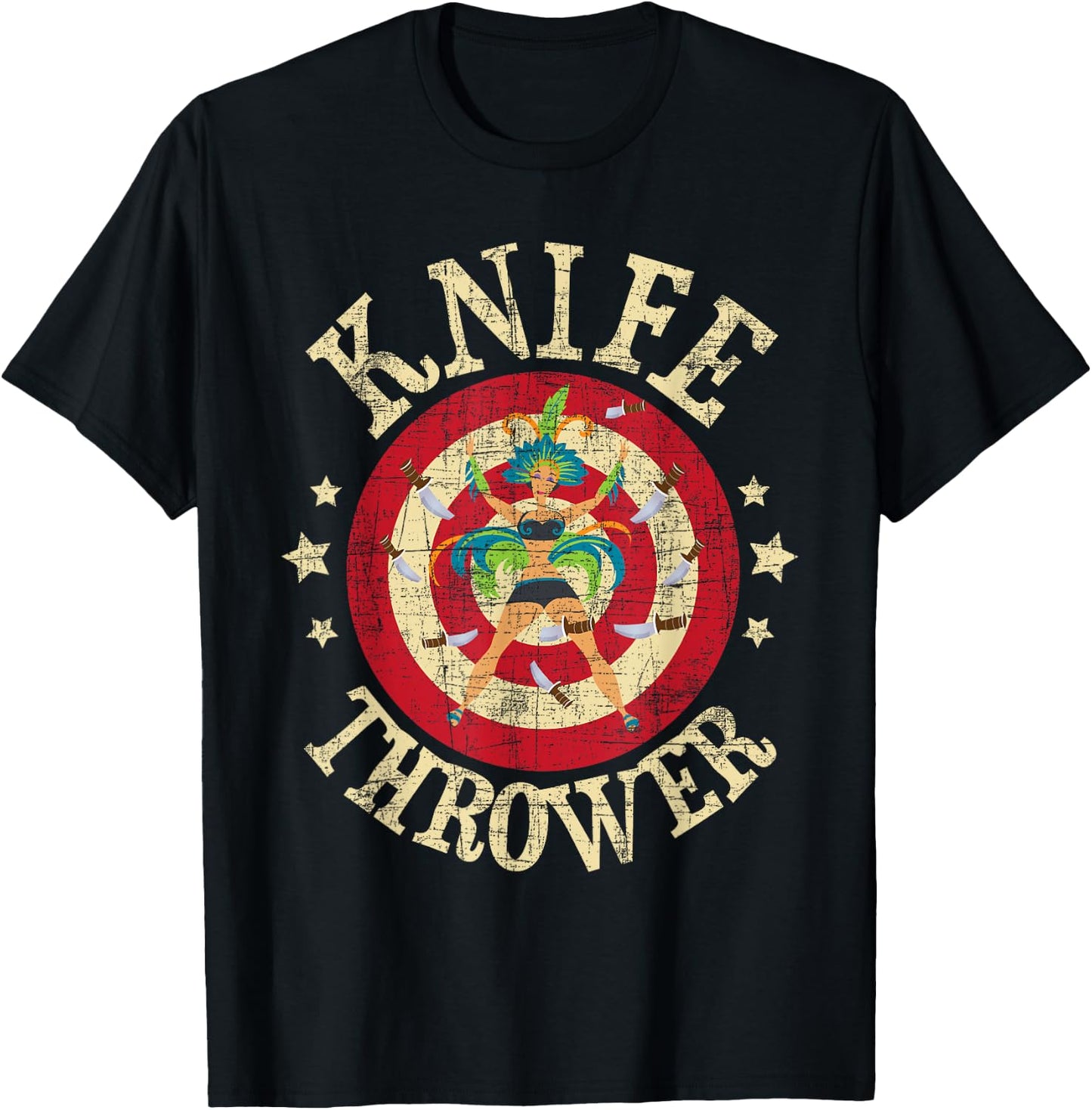 Knife Thrower - Circus Birthday Party Circus Costume Small T-Shirt - T-Shirt | Black