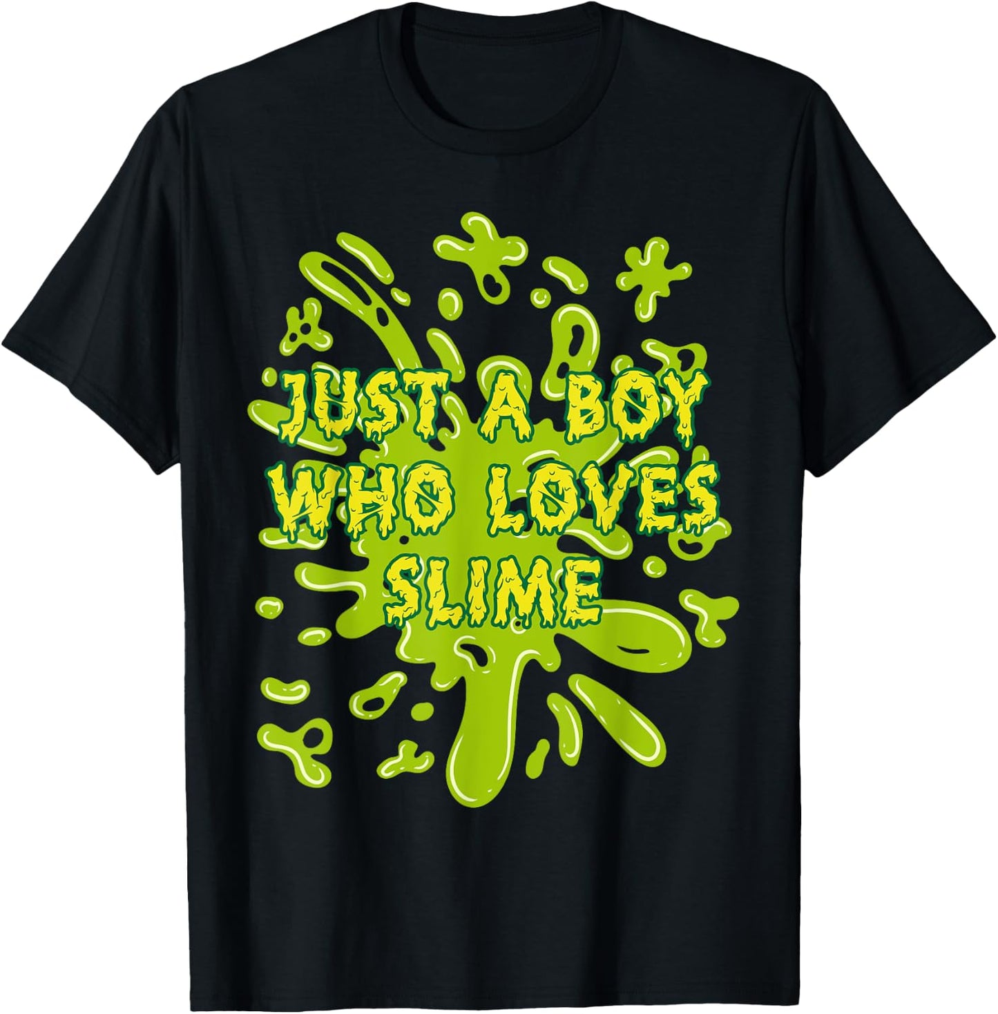 Just A Boy Who Loves Slime Squishy Slime king T-Shirt - T-Shirt | Black