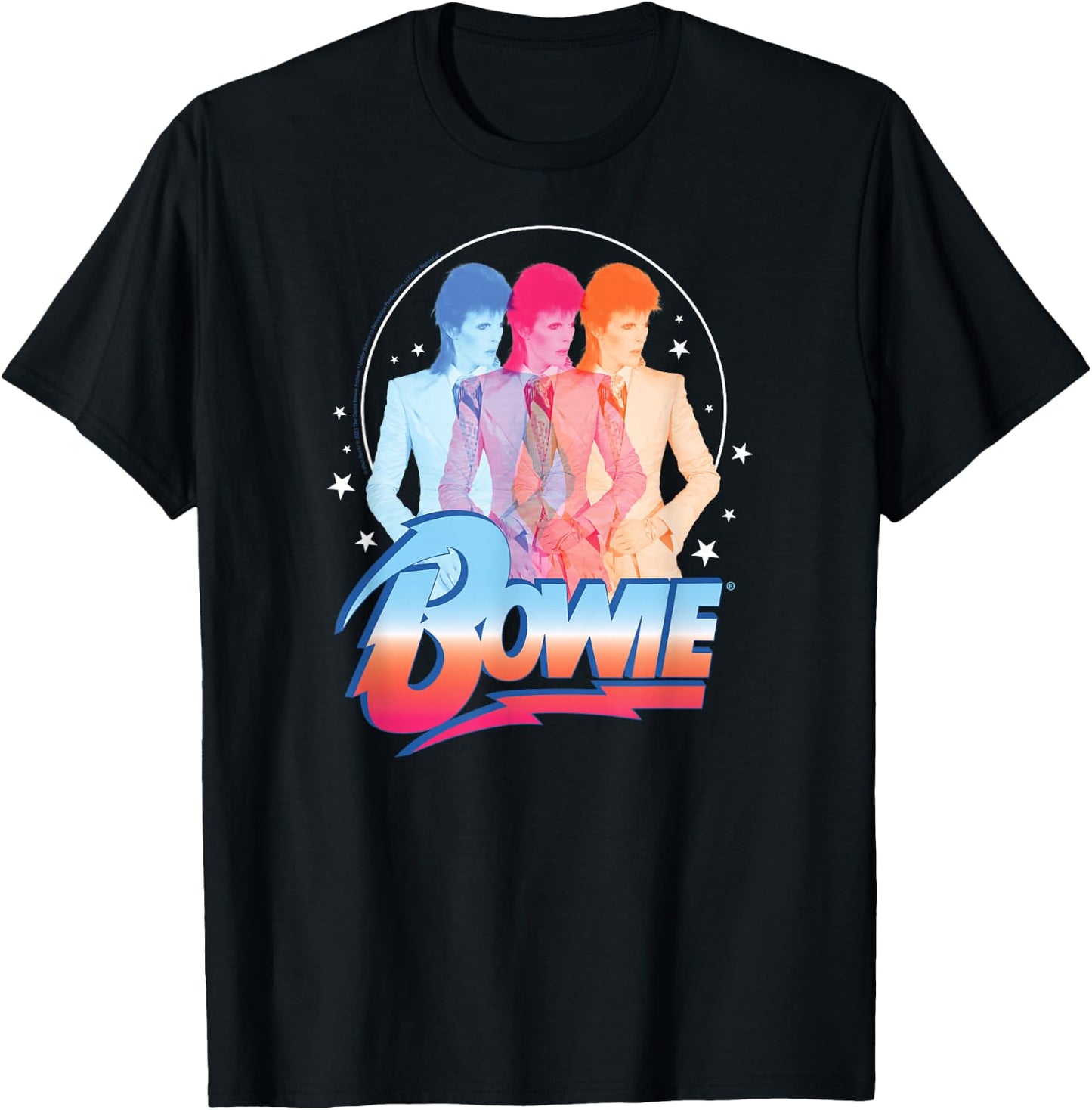 David Bowie- Bowie 3D T-Shirt - T-Shirt | Black