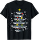 Sharks Christmas Tree Xmas Boys Toddler Kids Men Women Kids T-Shirt - T-Shirt | Black