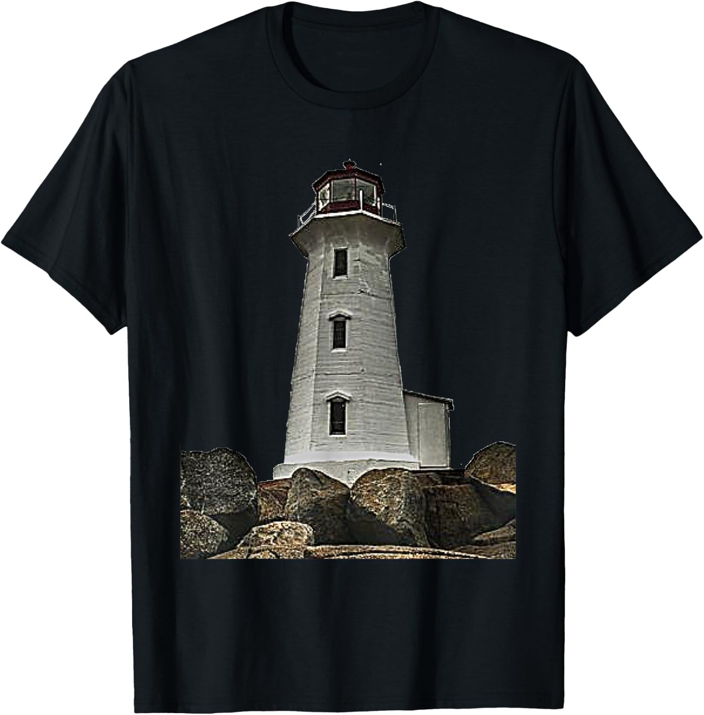 Lighthouse Shirt Beacon Light Tower T-Shirt - T-Shirt | Black