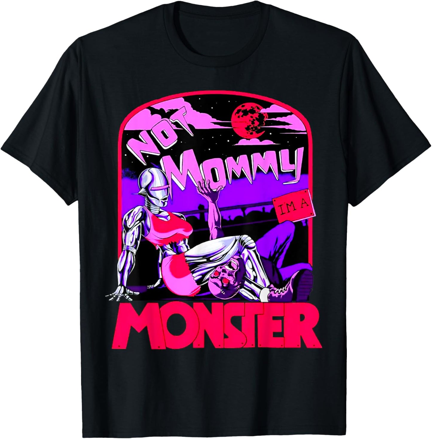 Funny Not Mommy I'm A Monster Workout Bodybuilding Fitness T-Shirt - T-Shirt | Black