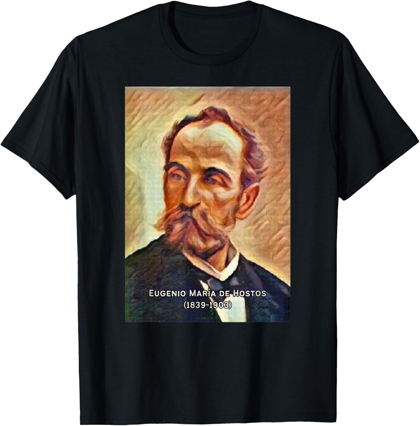 Eugenio Maria de Hostos I Boricua I Puerto Rico I Hero T-Shirt - T-Shirt | Black