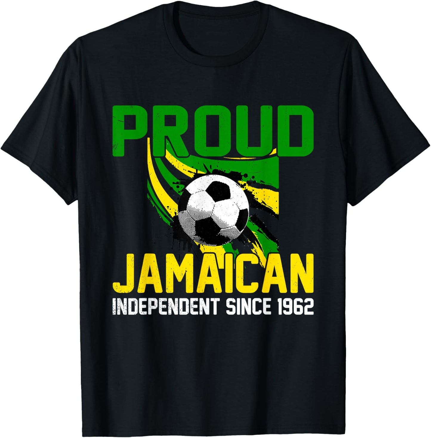 Proud Jamaican independence Day Jamaica Football Team kids T-Shirt - T-Shirt | Black