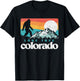 Lone Tree Colorado Retro 80s Bigfoot Mountains T-Shirt - T-Shirt | Black