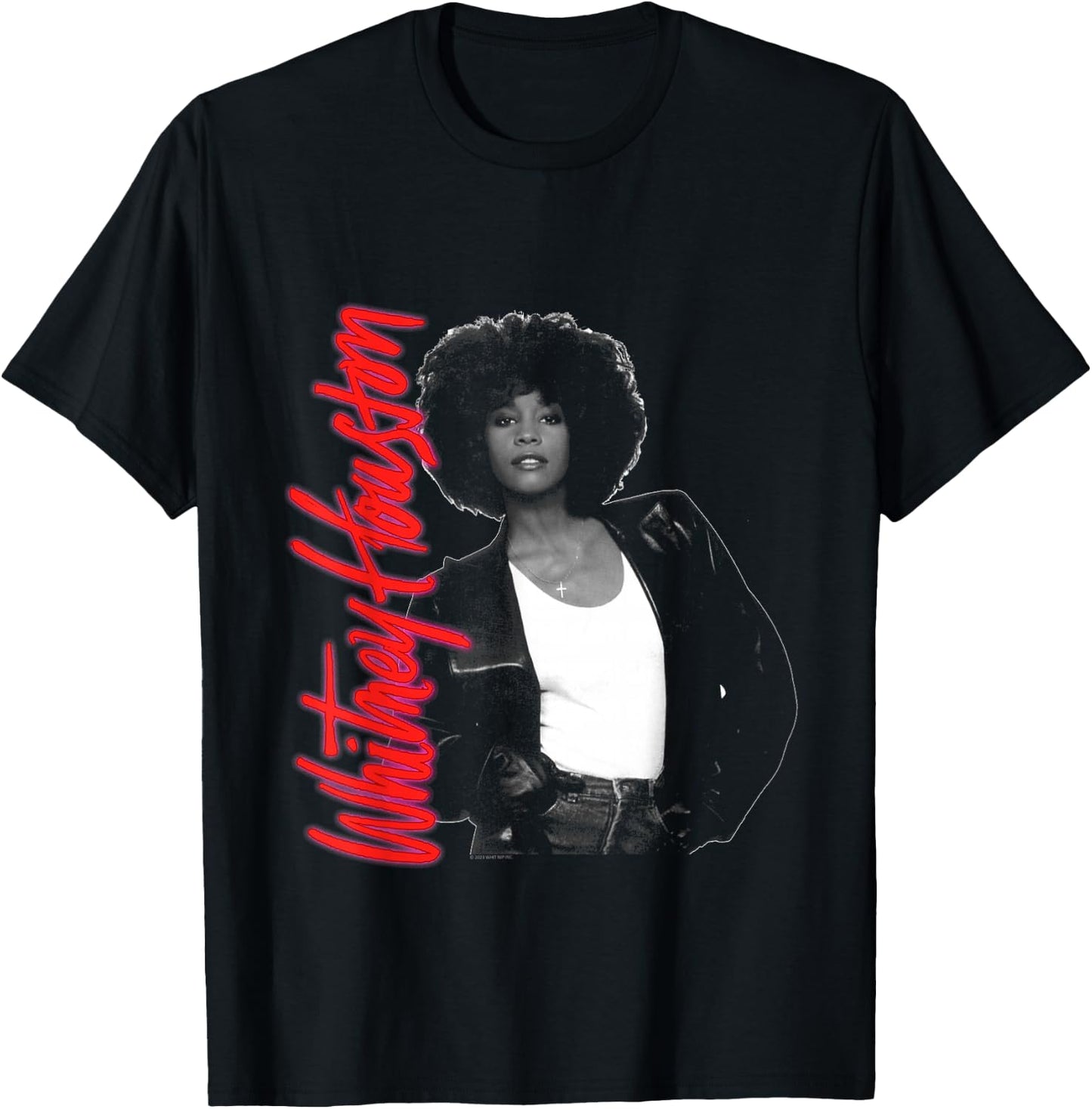 Whitney Houston Whitney Pose black T-Shirt - T-Shirt | Black