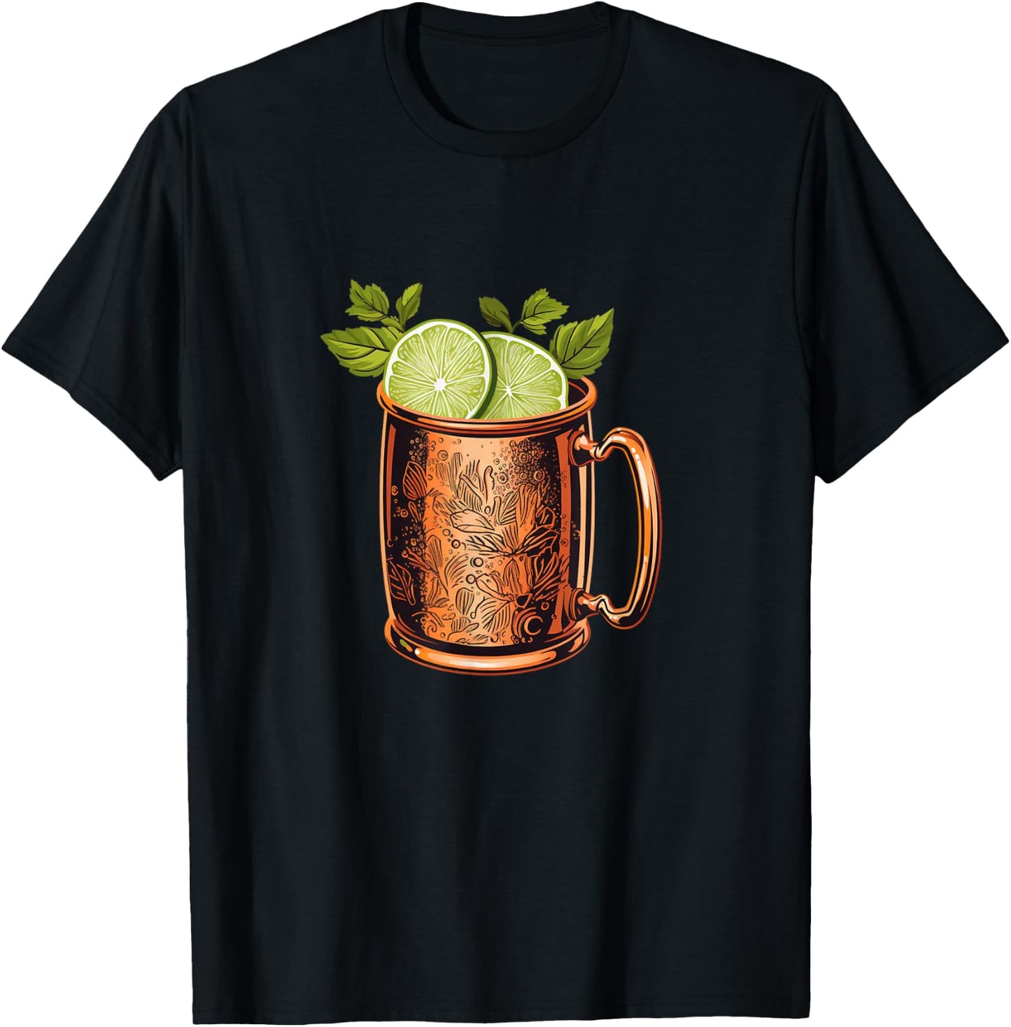 Cool Moscow Mule Cocktail Costume for Man and Woman T-Shirt - T-Shirt | Black