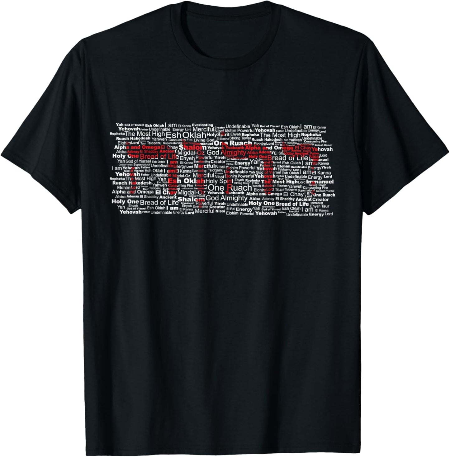 Yahweh YAH YHWH Tetragrammaton Names of the Father T-Shirt - T-Shirt | Black