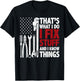 That's What I Do I Fix Stuff and I Know Things American Flag T-Shirt - T-Shirt | Black